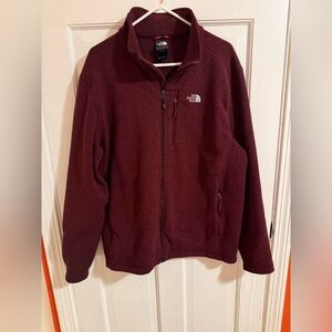 The North Face Maroon Fleece Jacket